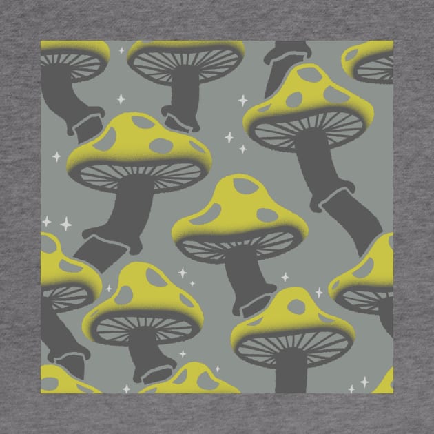 Sparkling Mushroom Pattern 2 by knitetgantt